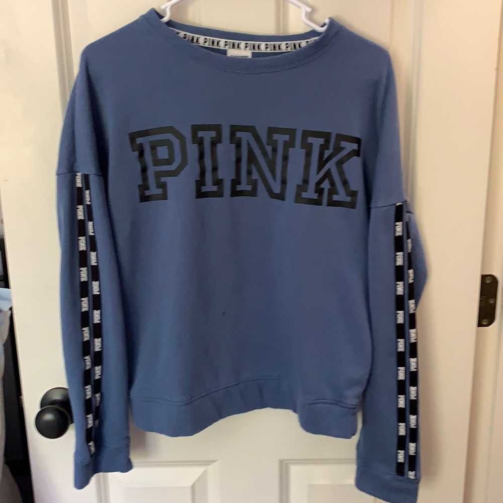 Blue Gray Victoria Secret Pink Sweatshirt